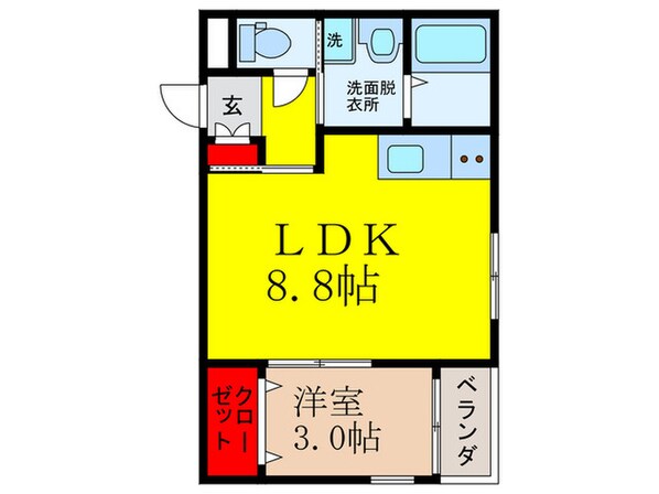 レーヴ茨木元町の物件間取画像